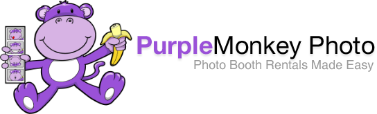 Purple Monkey Photo Booth Rental logo